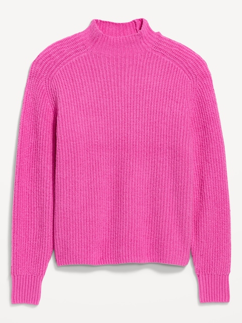 SoSoft Mock-Neck Shaker Sweater