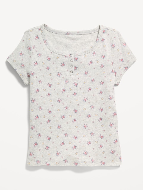 HAUT HENLEY À MANCHES COURTES POUR FILLE