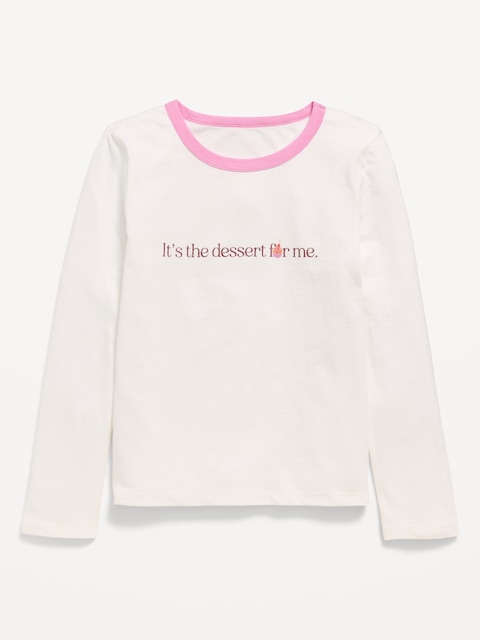T-SHIRT À MANCHES LONGUES ET À IMPRIMÉ POUR FILLE