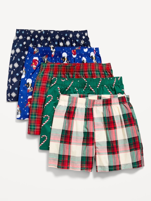 5-Pack Soft-Washed Boxer Shorts -- 3.75-inch inseam