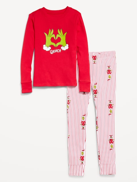 PYJAMA AJUSTÉ À IMPRIMÉ DU GRINCH DE DR. SEUSS™ UNISEXE POUR ENFANT