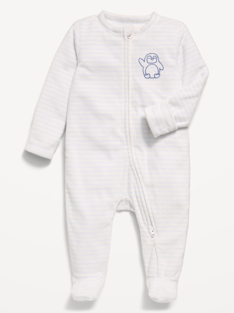 2-Way-Zip Microfleece Sleep & Play Footed One-Piece for Baby