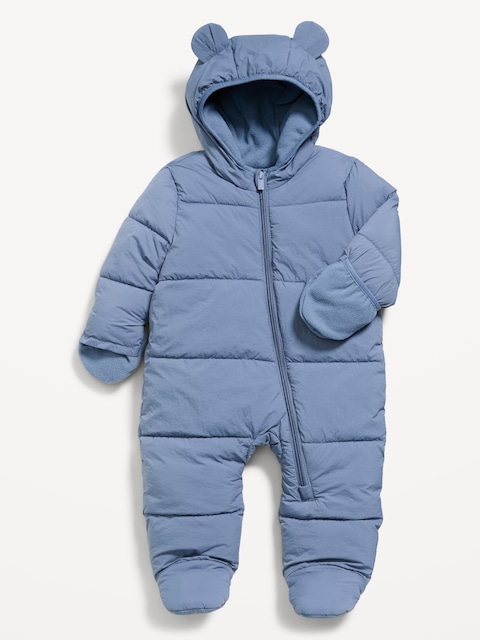 Water-Resistant Unisex Frost Free Puffer Snowsuit for Baby