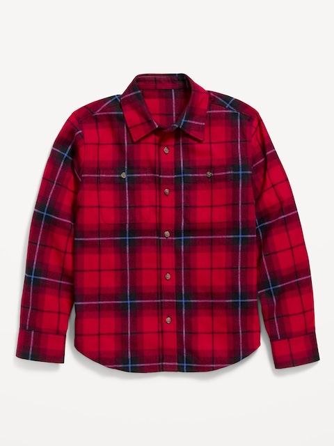 CHEMISE EN FLANELLE À MANCHES LONGUES POUR GARÇON