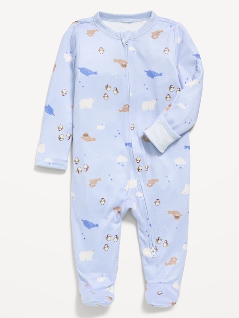 SoftMode 2-Way-Zip Sleep & Play Footed One-Piece for Baby
