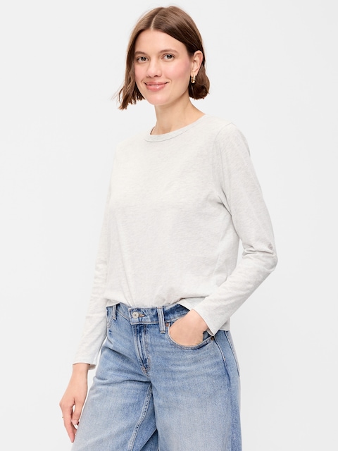 EveryWear Long-Sleeve Crew-Neck T-Shirt