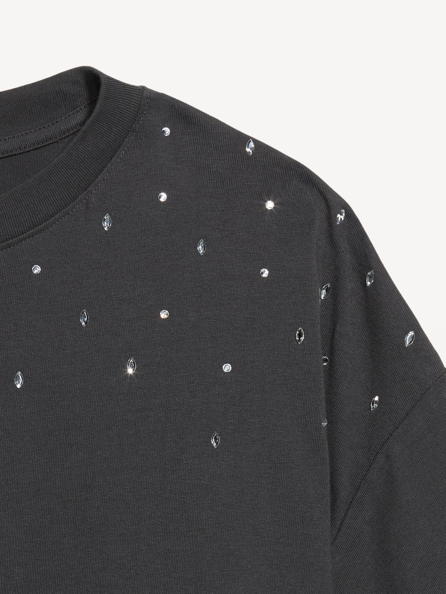 Embellished EveryWear Crew-Neck T-Shirt
