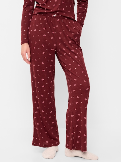 Waffle-Textured Pajama Pants