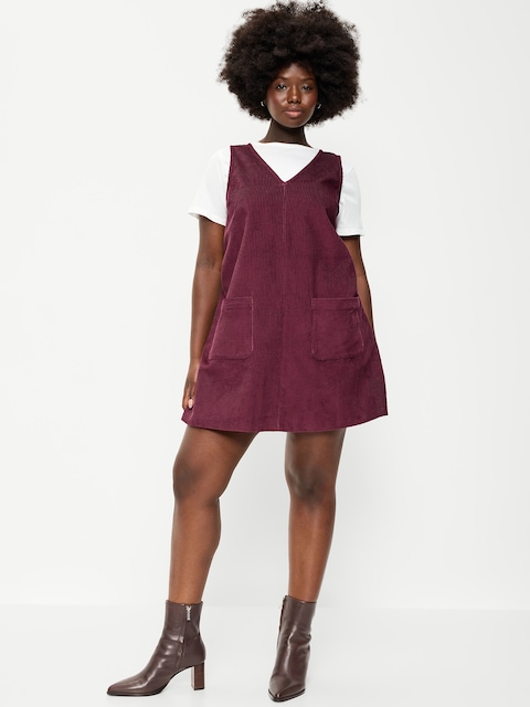 Sleeveless Pinafore Mini Dress