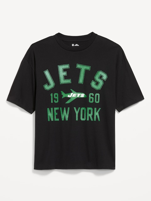 New York Jets Oversized Graphic T-Shirt for Men
