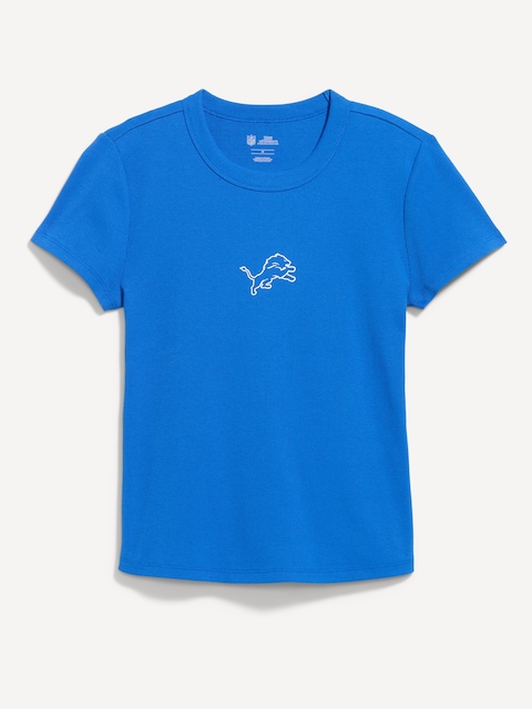 Detroit Lions Snug Crop T-Shirt for Women