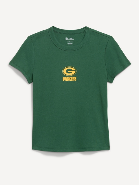 Green Bay Packers Snug Crop T-Shirt for Women