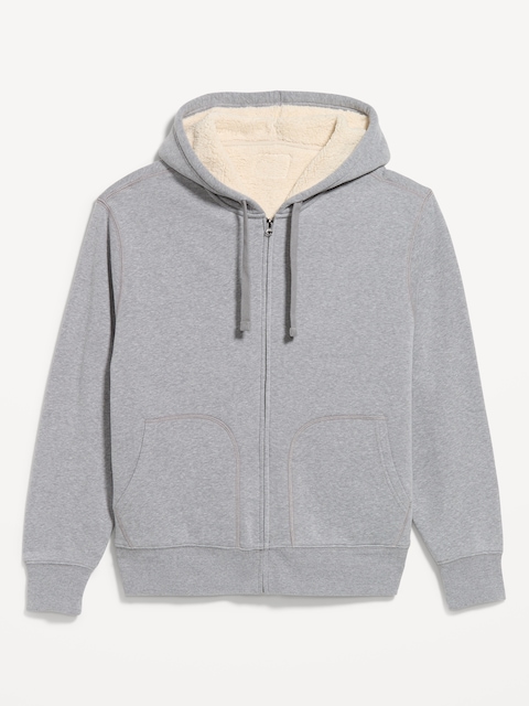 VESTE À CAPUCHON À DOUBLURE EN SHERPA
