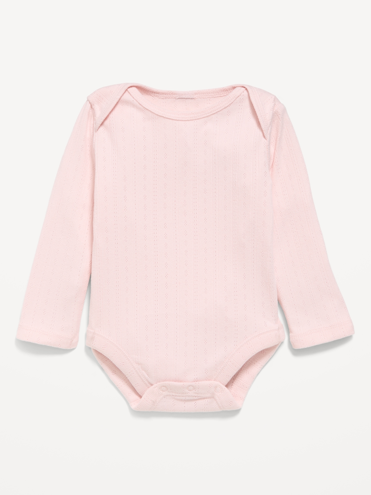 Long-Sleeve Pointelle-Knit Bodysuit for Baby