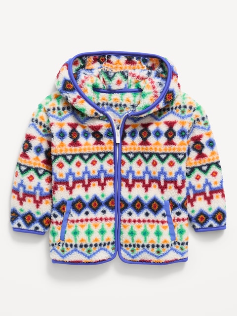 VESTE À CAPUCHON SURDIMENSIONNÉE EN SHERPA POUR TOUT-PETIT