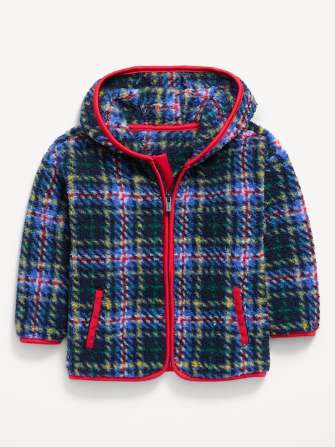 VESTE À CAPUCHON SURDIMENSIONNÉE EN SHERPA POUR TOUT-PETIT