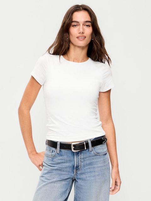 Hug Double-Layer Short-Sleeve Top