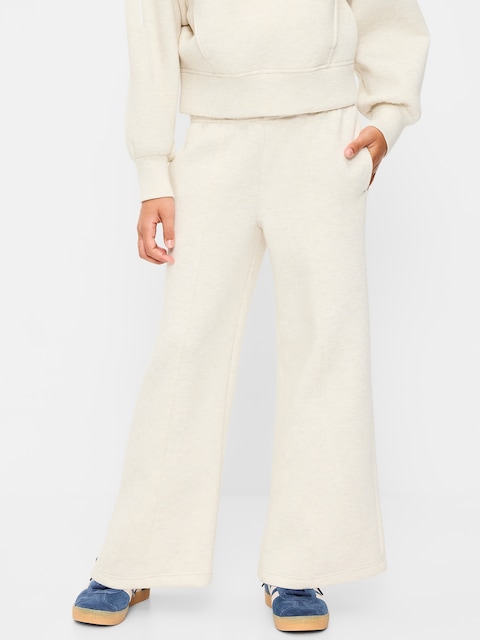 High-Waisted Bounce Fleece Wide-Leg Sweatpants for Girls