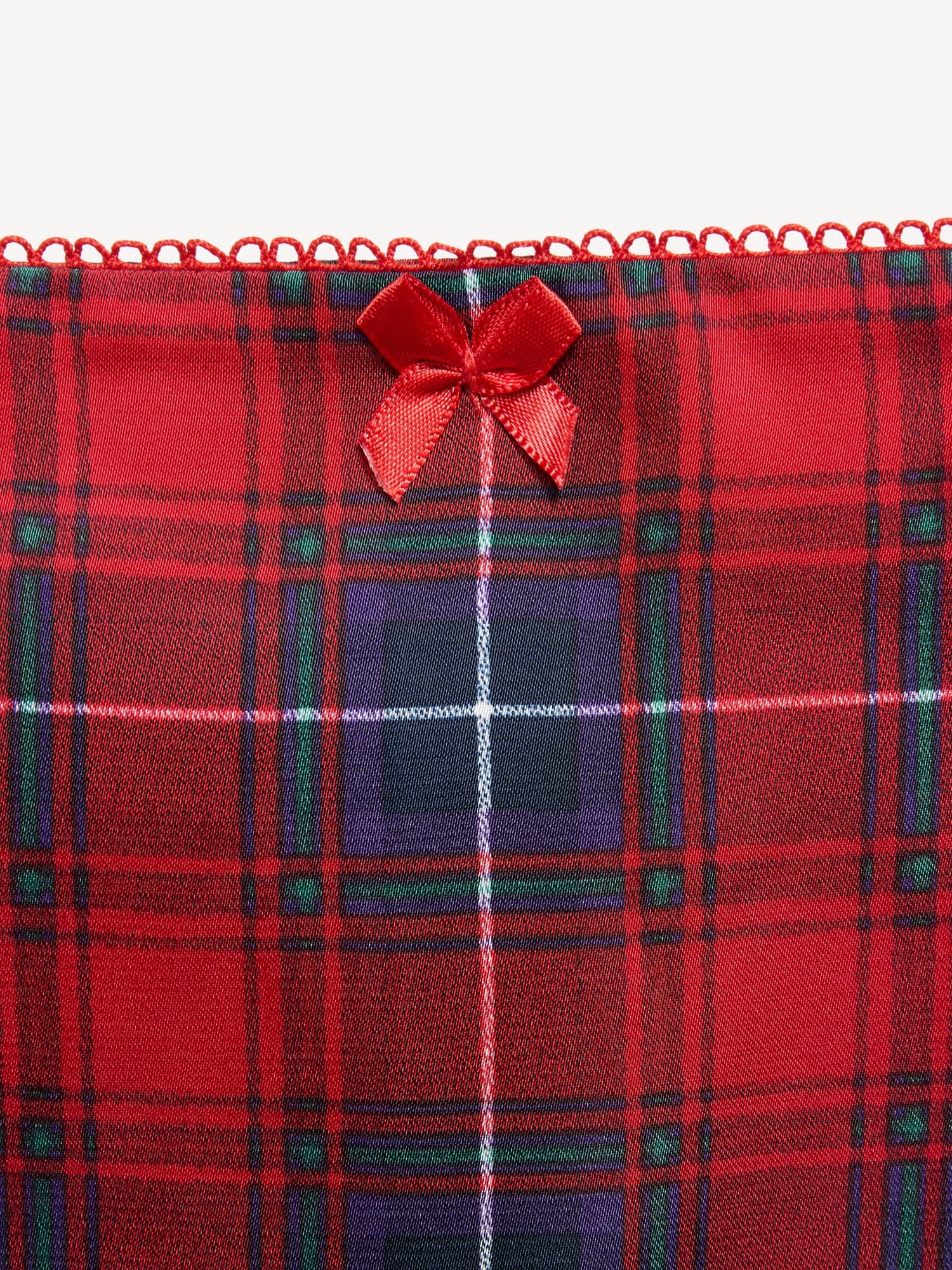 Plaid Satin Skirt for Girls