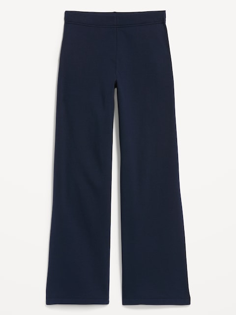 LEGGING À TAILLE HAUTE À JAMBE LARGE EN MOLLETON