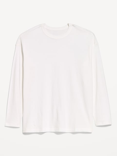 Oversized EveryWear Long-Sleeve Tunic T-Shirt