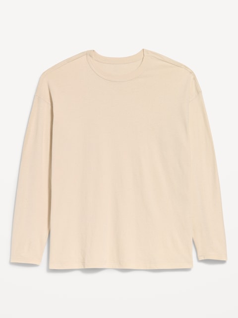 Oversized EveryWear Long-Sleeve Tunic T-Shirt