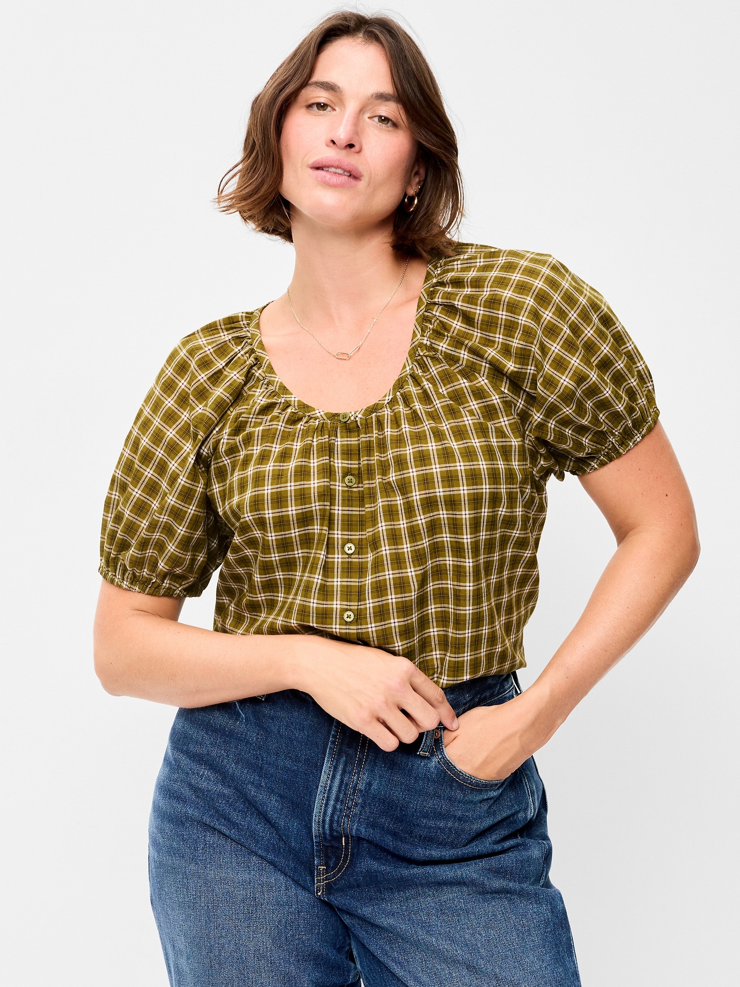 Airy Button-Down Top