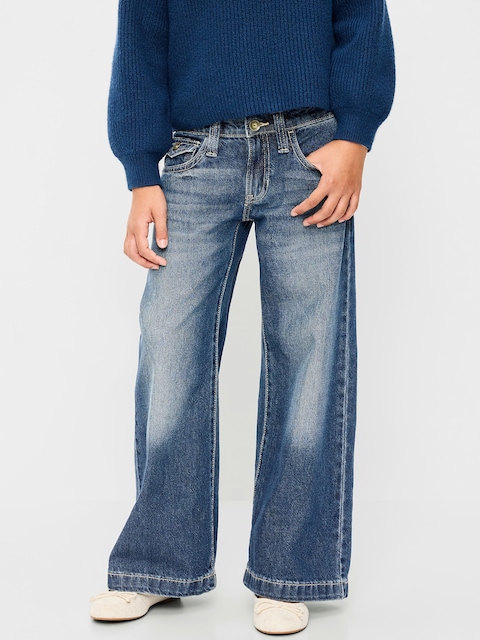 Low-Rise Super Baggy Wide-Leg Jeans for Girls