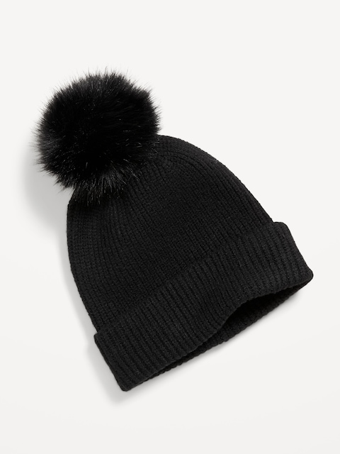 BONNET AVEC POMPON POUR FEMME