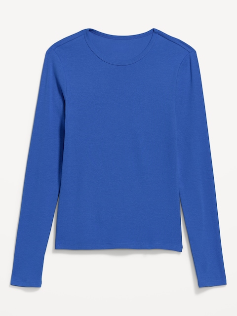 Snug Crew-Neck Long Sleeve T-Shirt