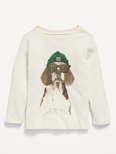 T-SHIRT À MANCHES LONGUES À IMPRIMÉ POUR TOUTE-PETITE