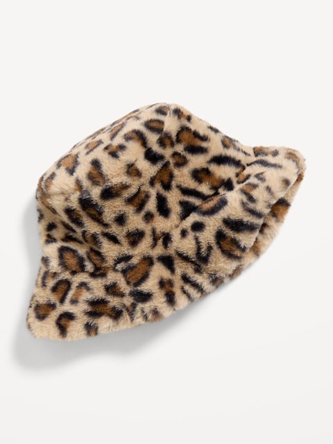 Faux-Fur Bucket Hat for Girls