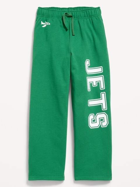 PANTALON EN COTON OUATÉ COUPE TRÈS GÉNÉREUSE DES JETS DE NEW YORK POUR ENFANT