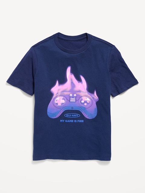 Short-Sleeve Logo-Graphic T-Shirt for Boys