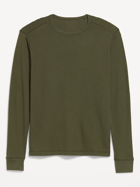 Crew-Neck Waffle T-Shirt