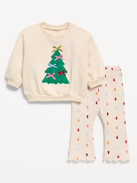 Graphic Sweatshirt and Legging Set for Baby