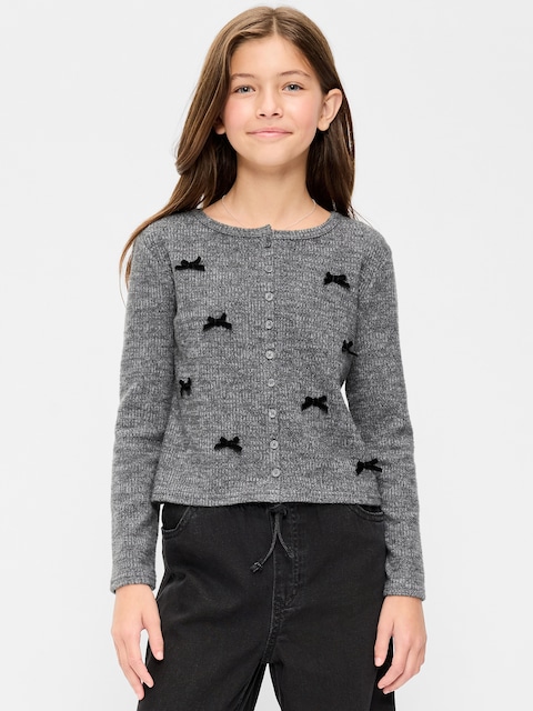 CozePlush Cardigan Sweater for Girls