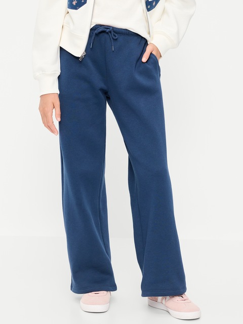 High-Waisted Graphic Wide-Leg Sweatpants for Girls