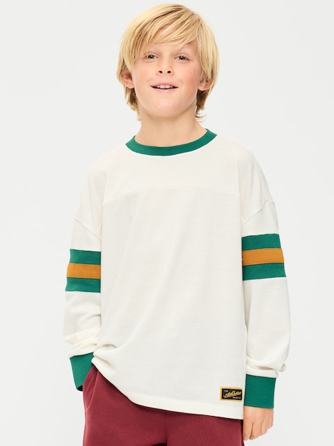 Oversized Long-Sleeve Graphic T-Shirt for Boys