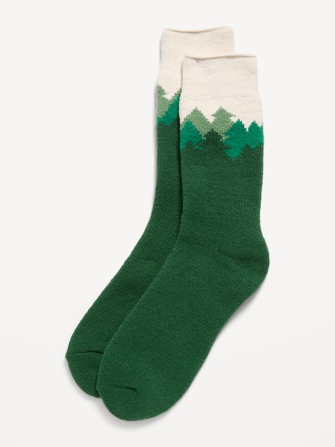 Cozy-Lined Crew Socks for Men