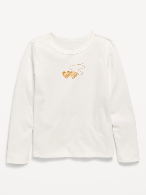 T-SHIRT À MANCHES LONGUES ET À IMPRIMÉ POUR FILLE