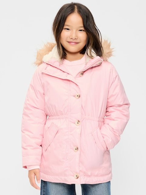 PARKA HYDRORÉSISTANT À CAPUCHON POUR FILLE