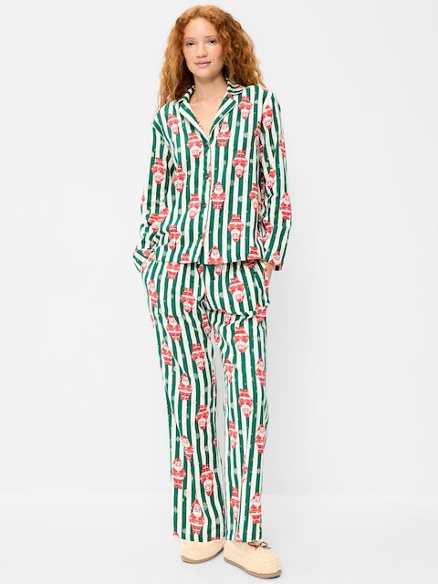 PYJAMA EN FLANELLE À MOTIF POUR FEMME