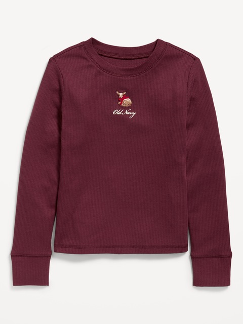 Long-Sleeve Logo Graphic T-Shirt for Girls