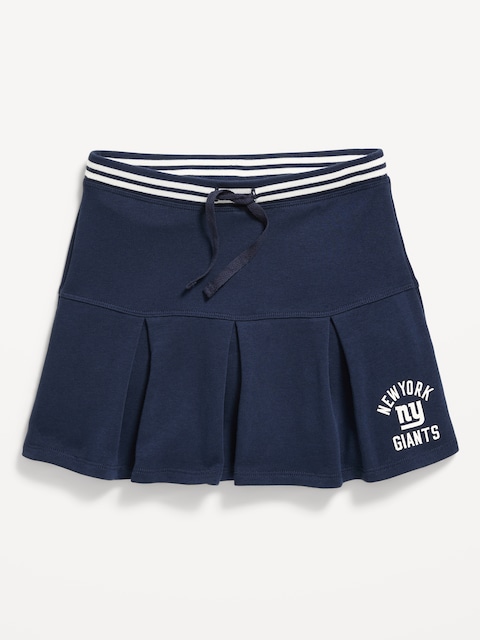 New York Giants French Terry Pleated Skort for Girls