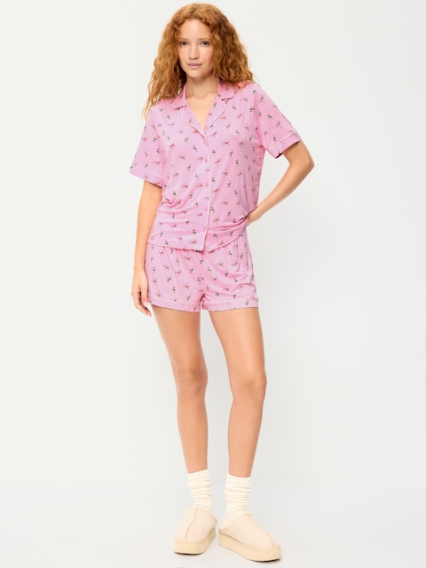 ENSEMBLE SHORT EN TRICOT DE JERSEY GRASSE MATINÉE