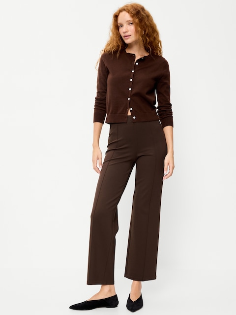 PANTALON STEVIE DROIT À TAILLE TRÈS HAUTE, LONGUEUR CHEVILLE