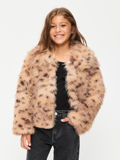VESTE EN SIMILIFOURRURE POUR FILLE