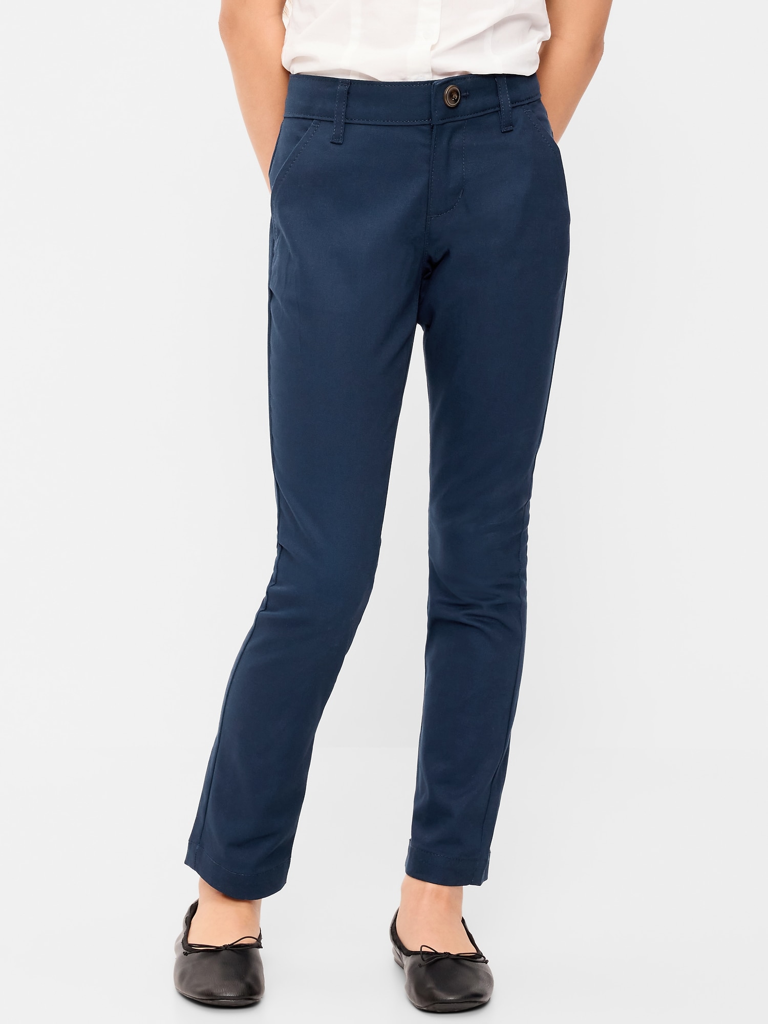 Back to School Girls' Navy Blue Uniform Pants | Old Navy Canada