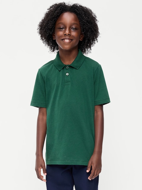 School Uniform Jersey Polo Shirt for Boys